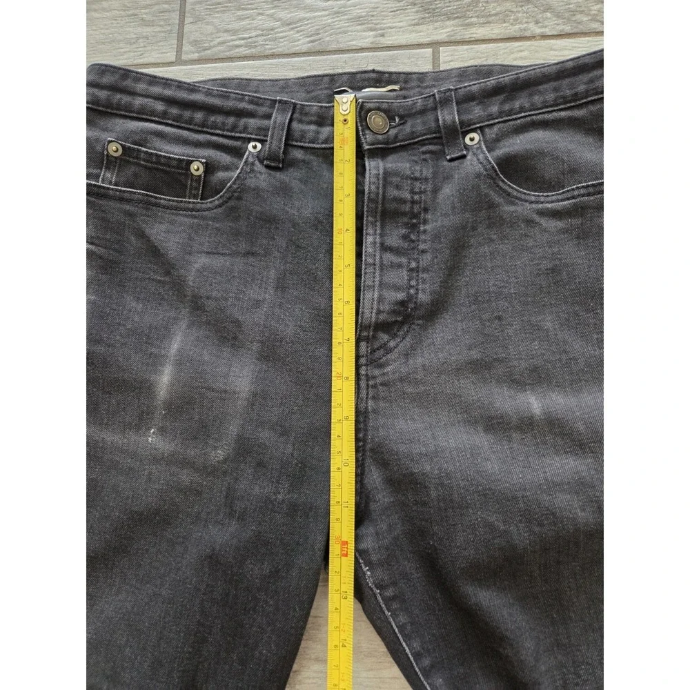 Saint Laurent Paris D14 Black Slim-fit Low-waist Mens Jeans Denim Italy 34×32